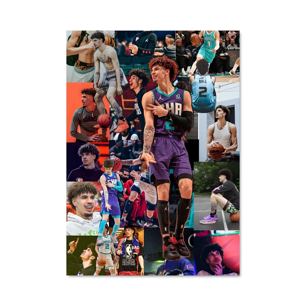Poster Lamelo de ball – affiche Basketball
